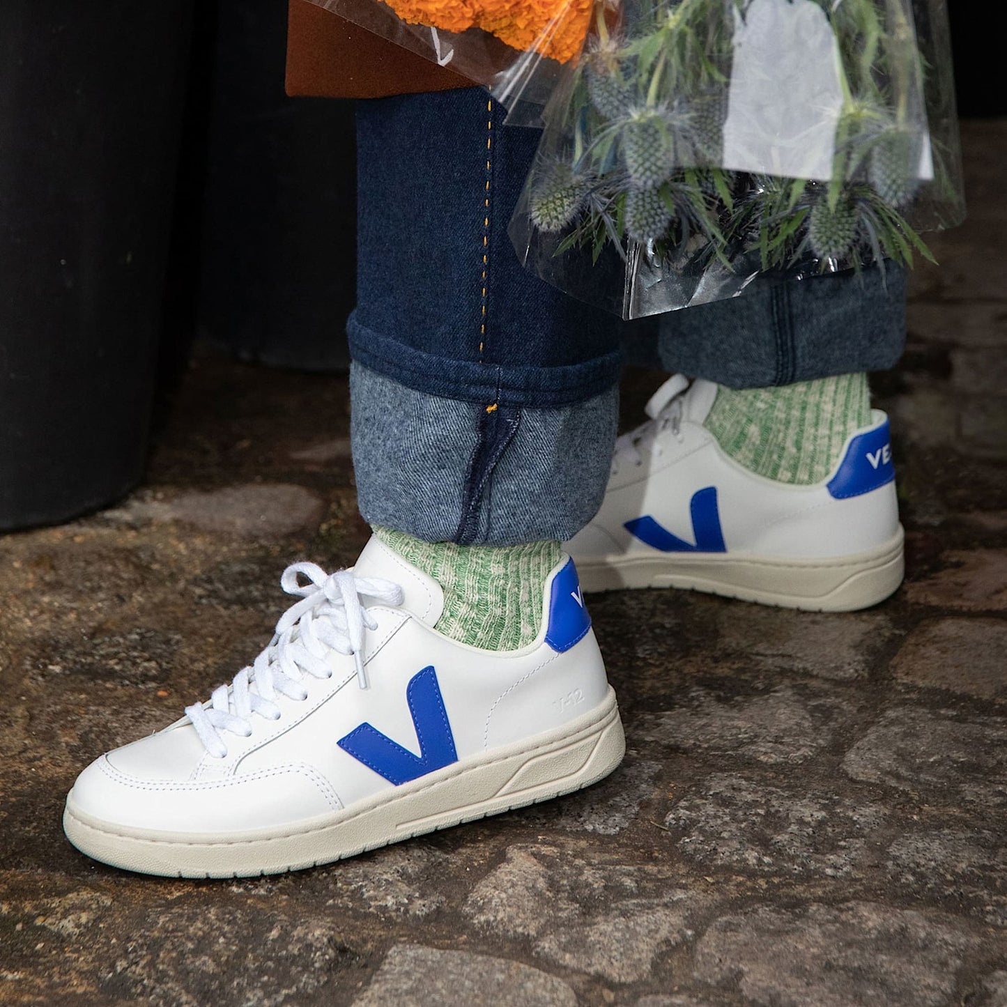 V-12 LEATHER WHITE PAROS - VEJA NEAR ME