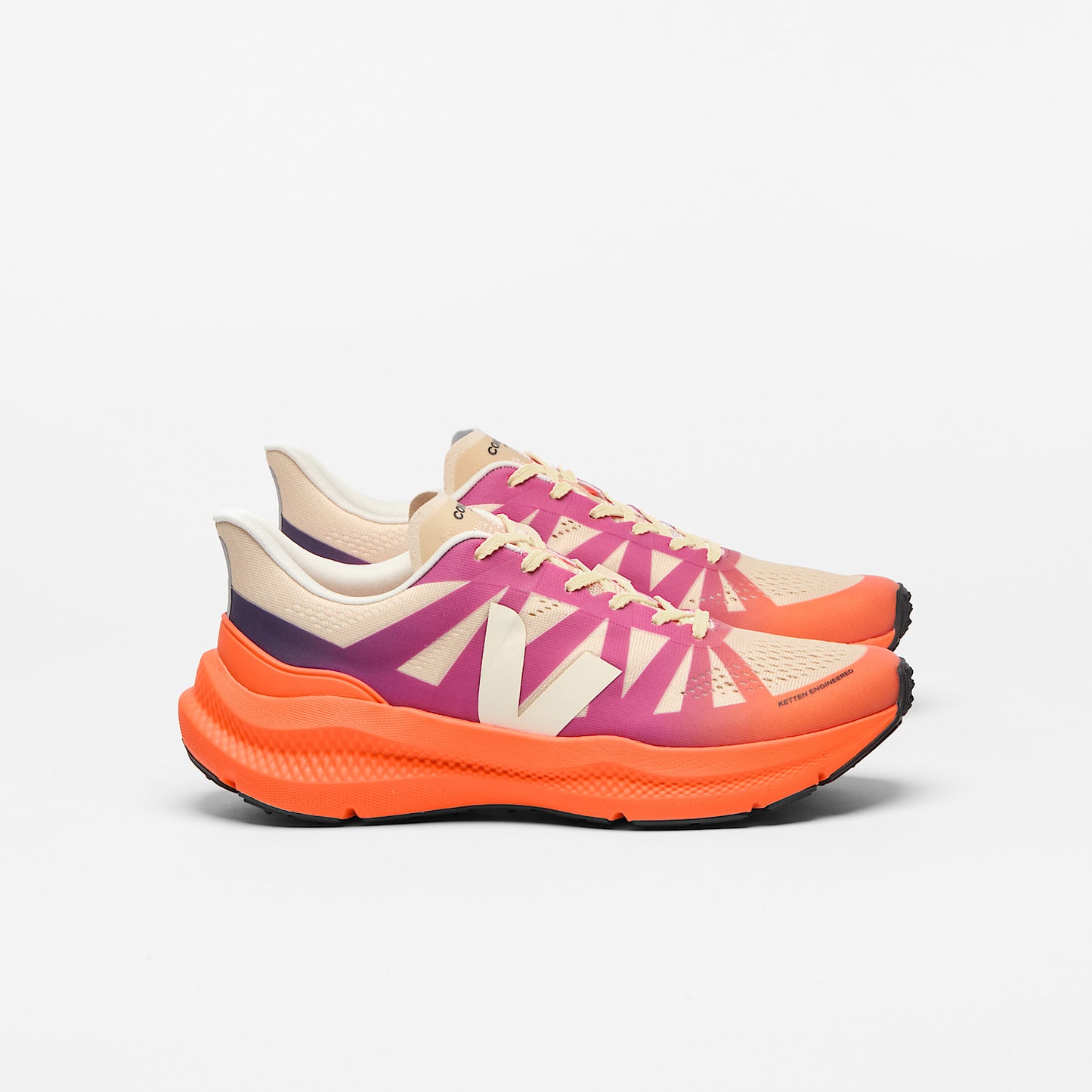 CONDOR 3 ADVANCED ENGINEERED-MESH GRADIENT ORANGE FLUO - VEJA DISCOUNT