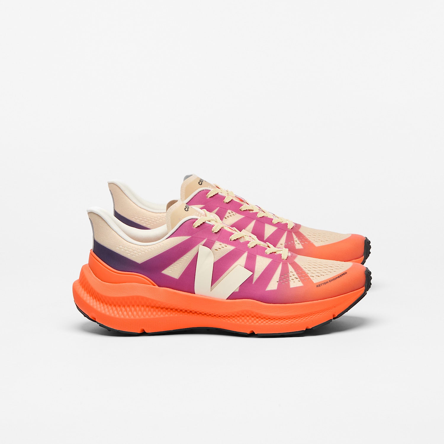 CONDOR 3 ADVANCED ENGINEERED-MESH GRADIENT ORANGE FLUO - VEJA DISCOUNT