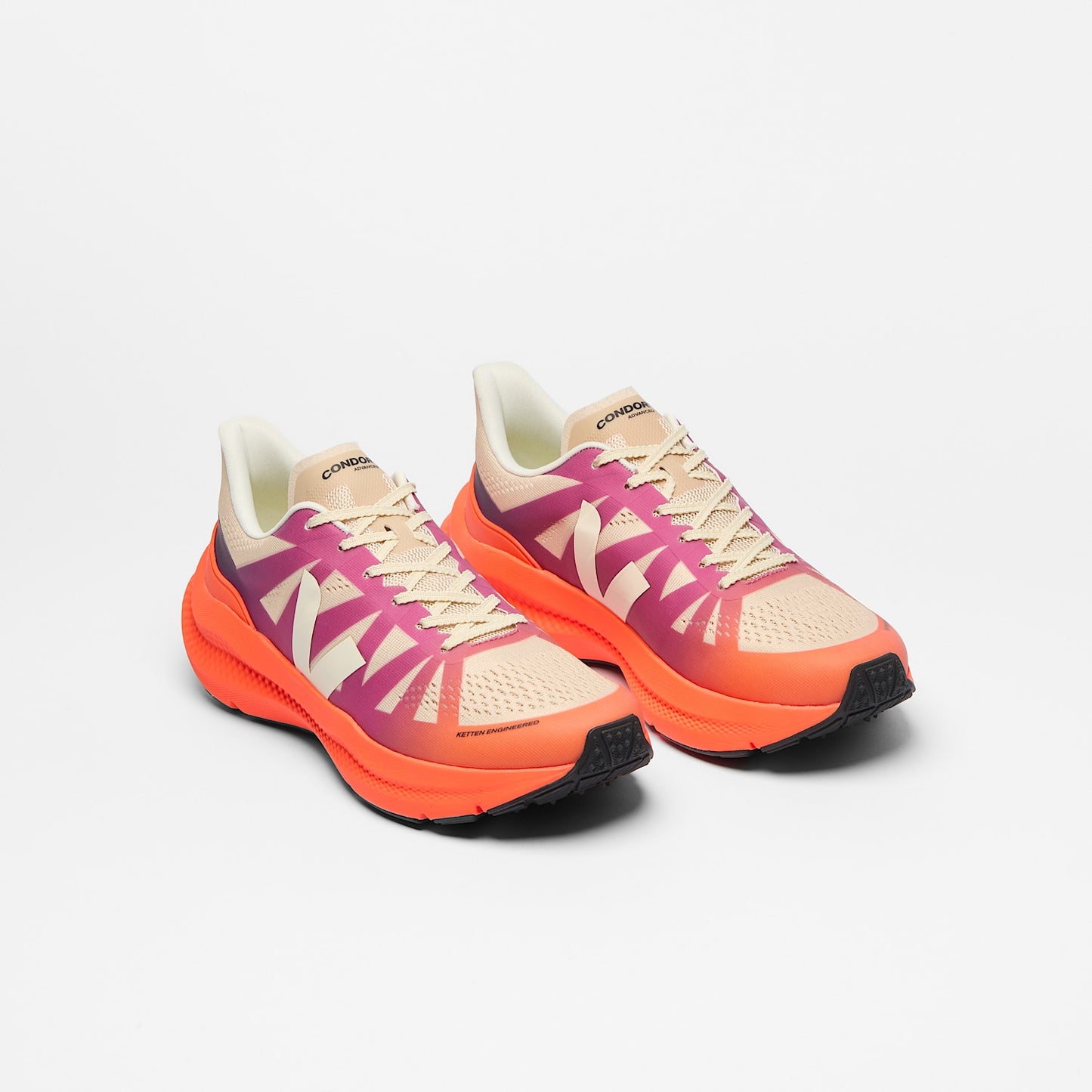 CONDOR 3 ADVANCED ENGINEERED-MESH GRADIENT ORANGE FLUO - VEJA DISCOUNT
