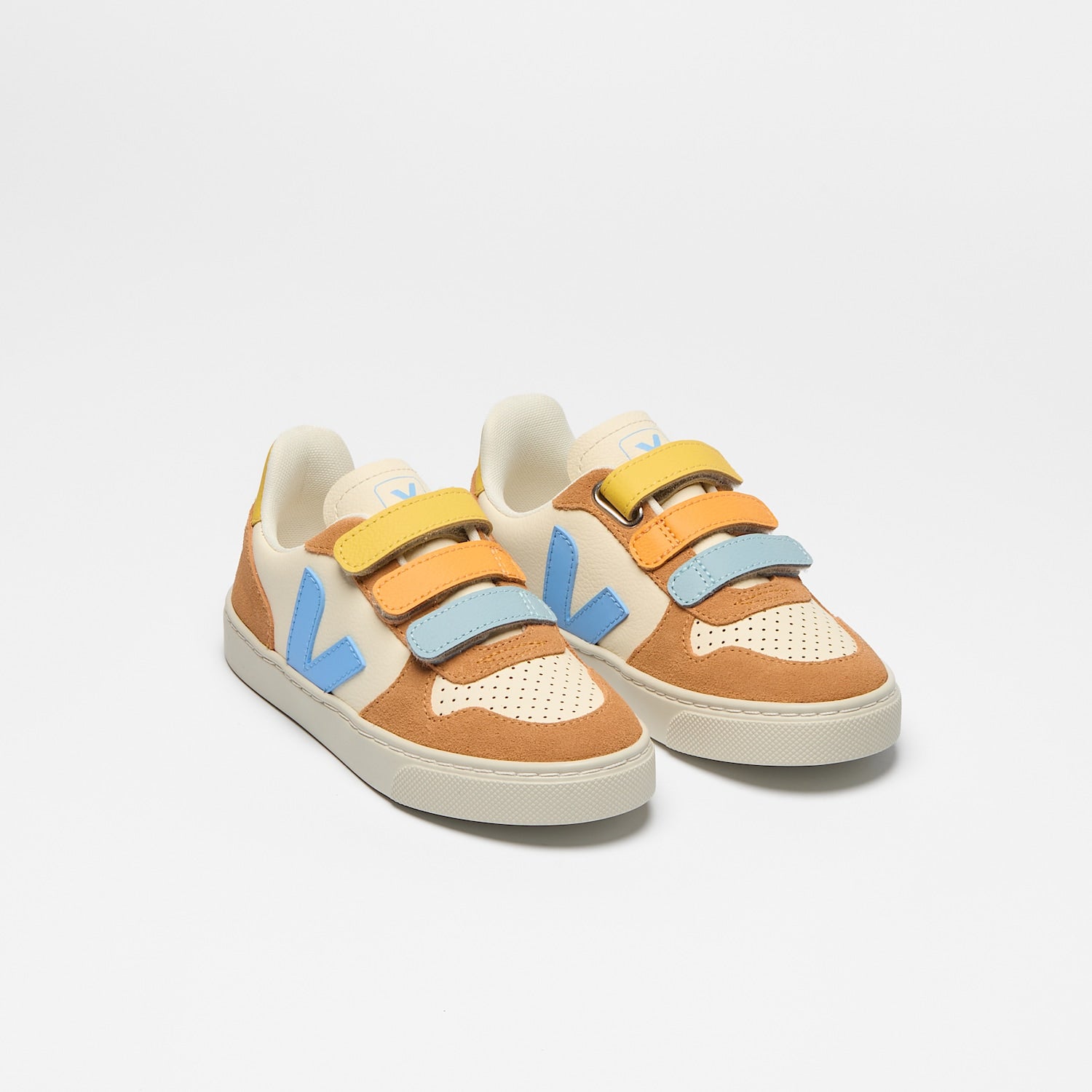 V-10 LEATHER CASHEW AQUA UMBER - VEJA ONLINE