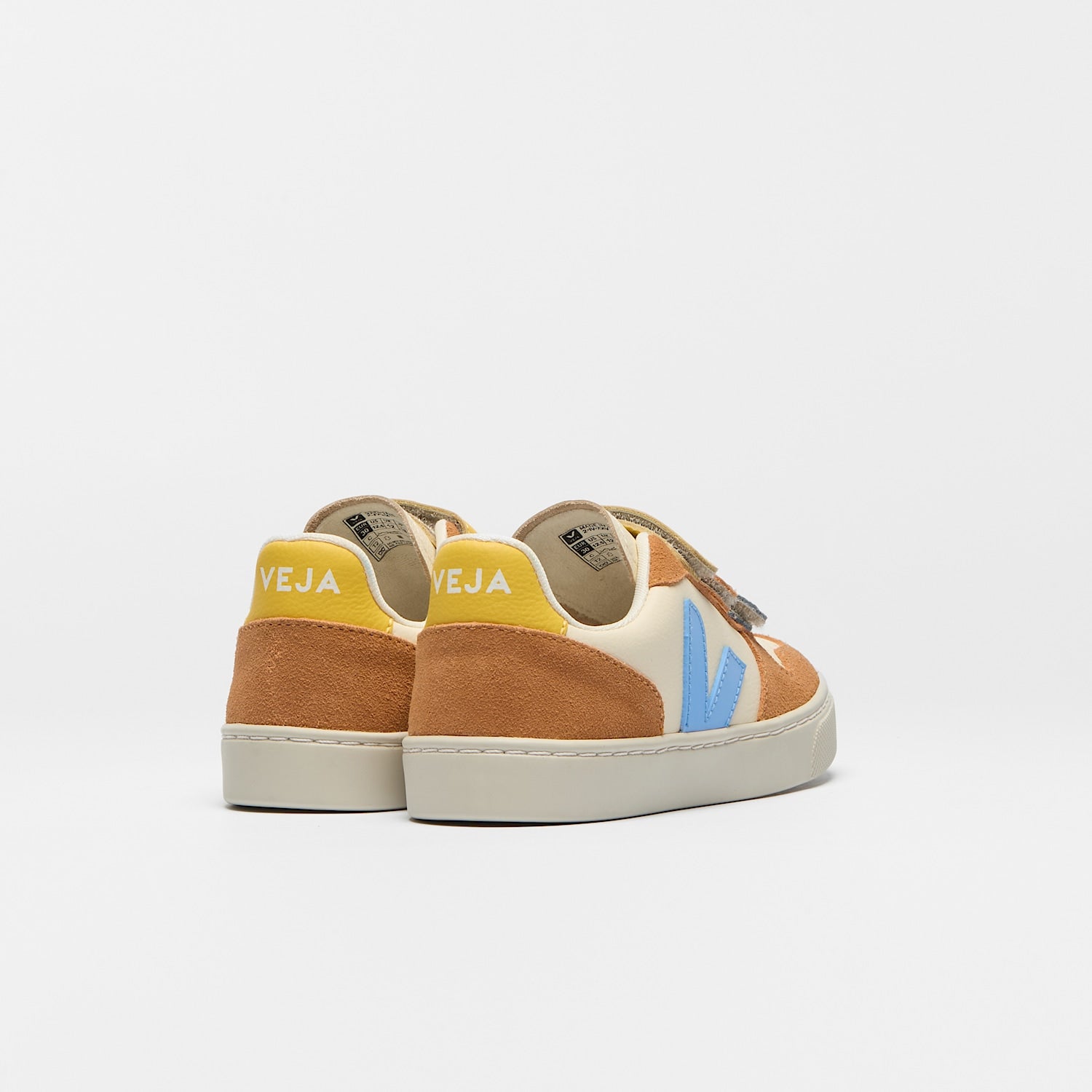 V-10 LEATHER CASHEW AQUA UMBER - VEJA ONLINE