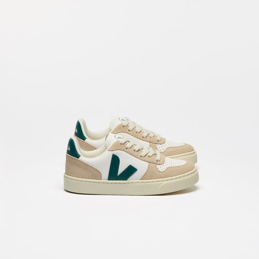 V-10 LEATHER WHITE BRITTANY ALMOND - VEJA FOR SALE