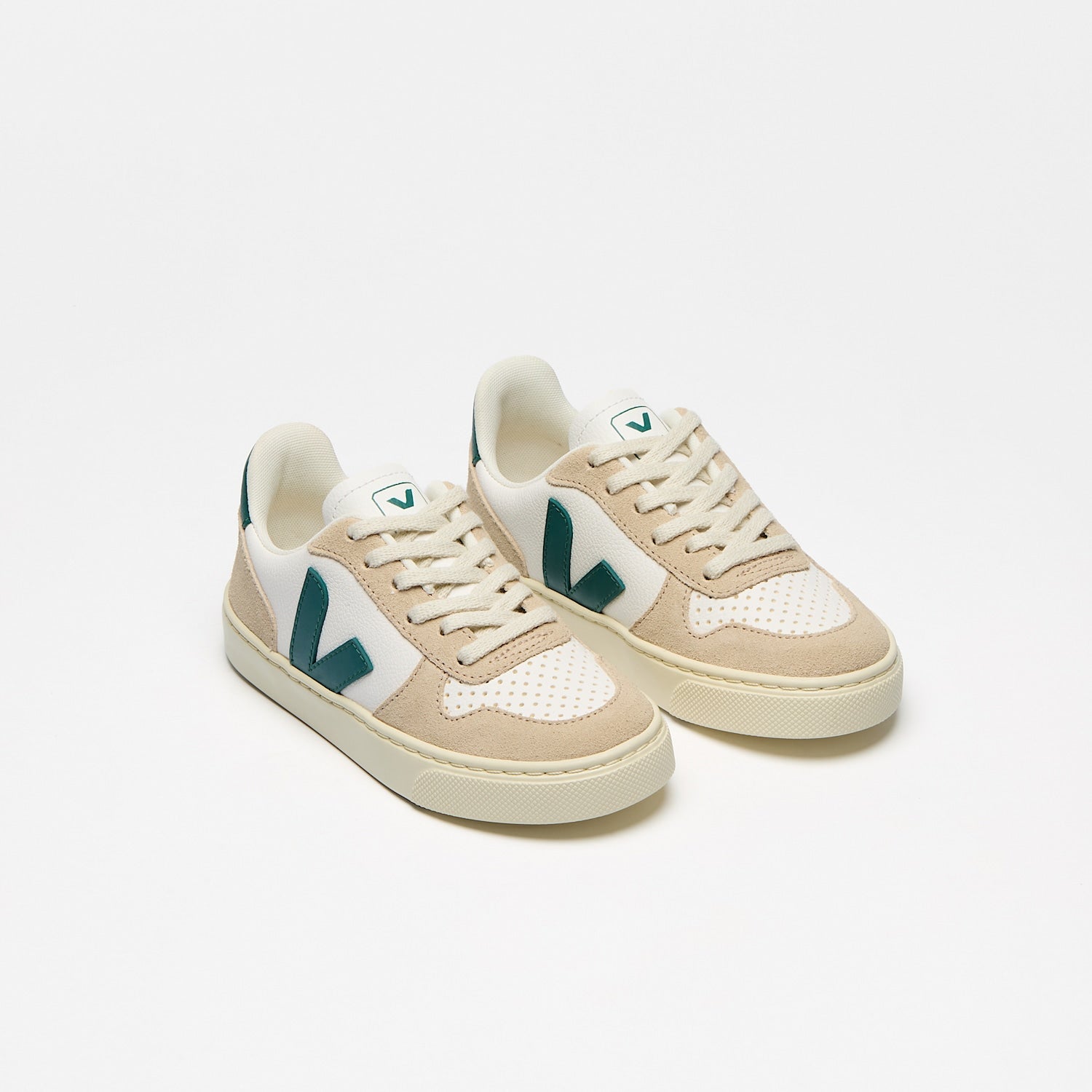 V-10 LEATHER WHITE BRITTANY ALMOND - VEJA FOR SALE