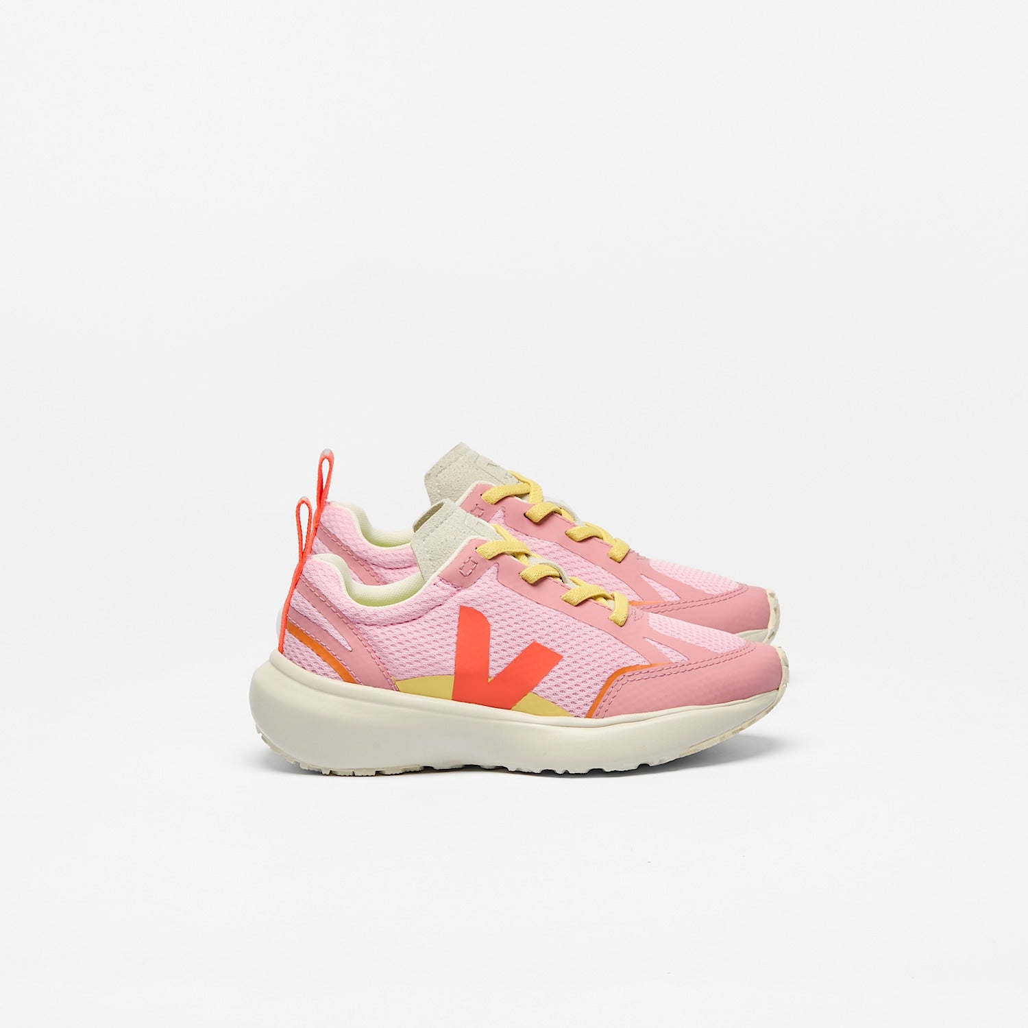 CANARY ELASTIC LACES ALVEOMESH GUIMAUVE ORANGE FLUO - VEJA NEAR ME
