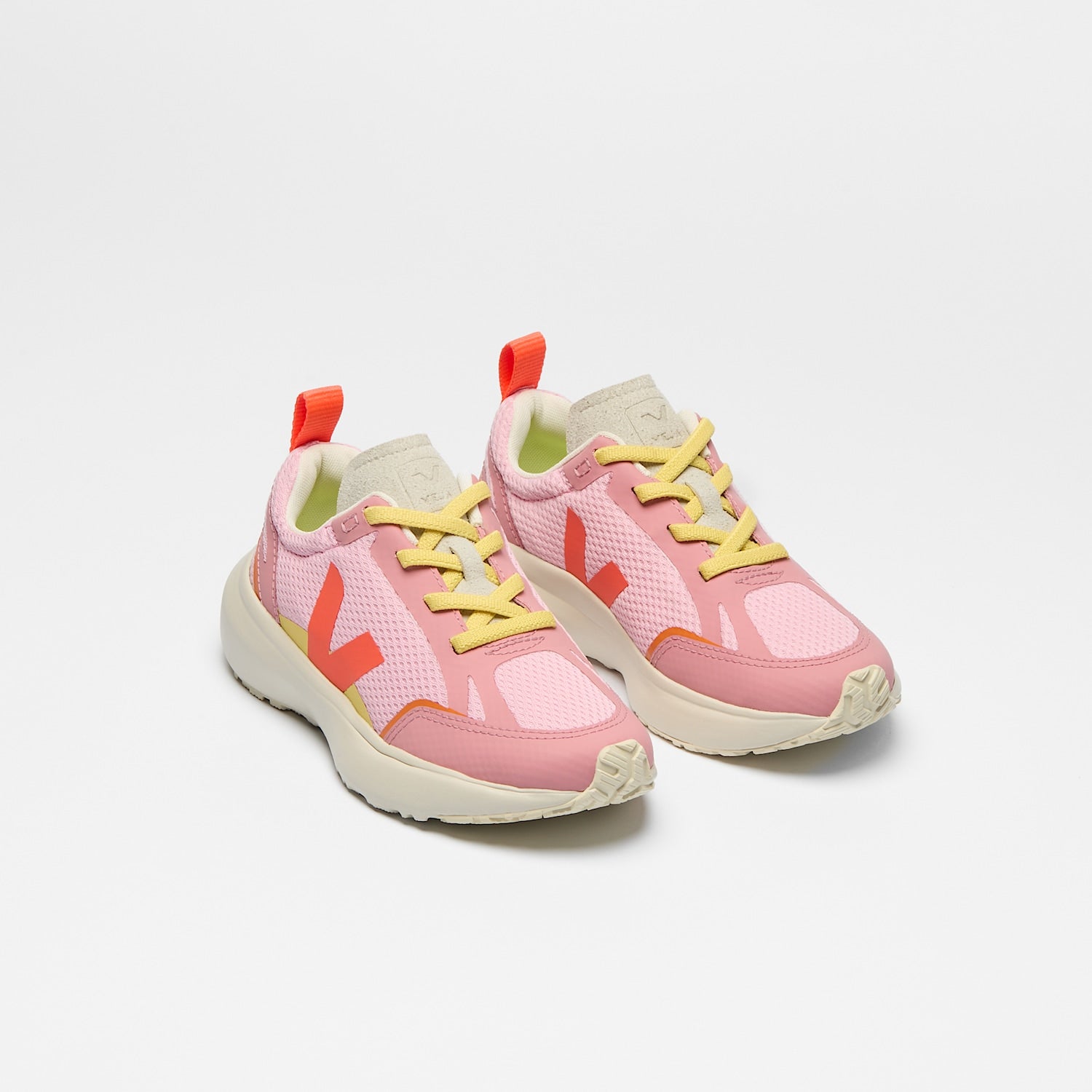 CANARY ELASTIC LACES ALVEOMESH GUIMAUVE ORANGE FLUO - VEJA NEAR ME
