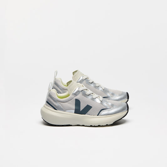 CANARY ELASTIC LACES ALVEOMESH GREY CALIFORNIA - VEJA ONLINE
