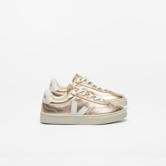 VOLLEY ELASTIC LACES LEATHER PLATINE WHITE - VEJA SALE