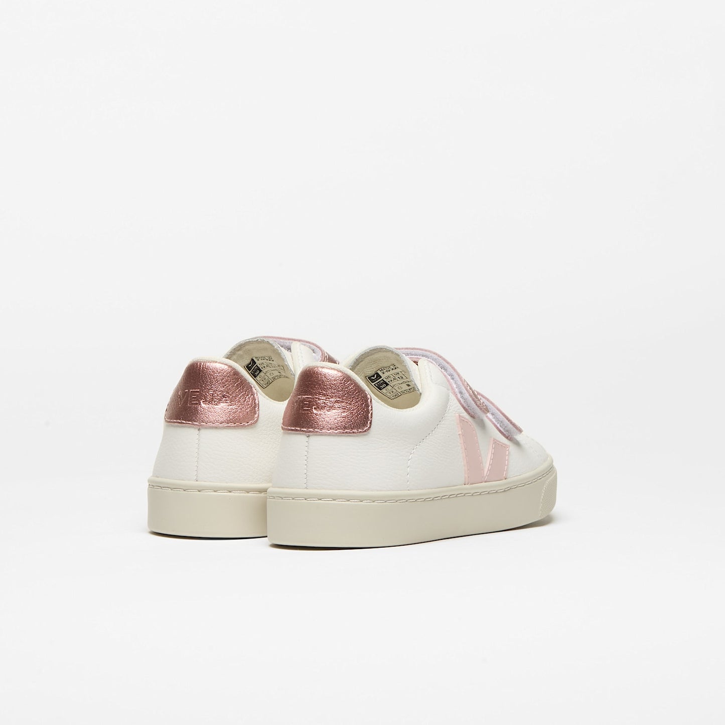 ESPLAR LEATHER WHITE PETALE NACRE - VEJA SALE