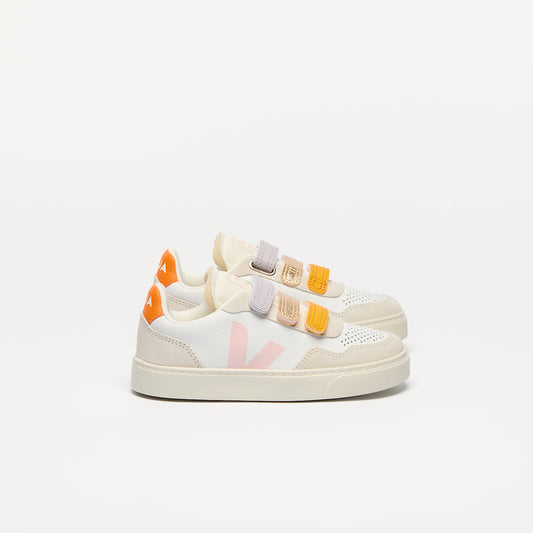V-90 LEATHER MULTICO WHITE PETALE - VEJA ON SALE