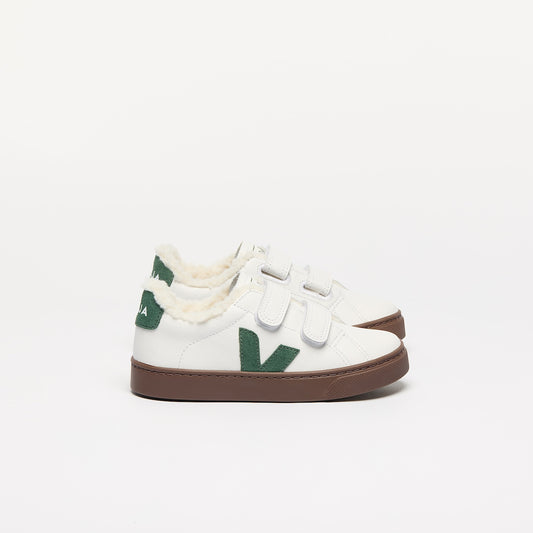 ESPLAR FURED LEATHER WHITE CYPRUS BARK - VEJA SALE