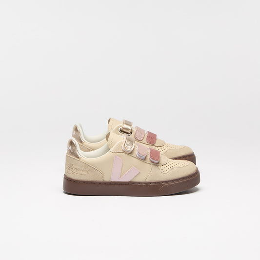 V-10 LEATHER VEJA X BONPOINT AREIA PETALE - VEJA SALE