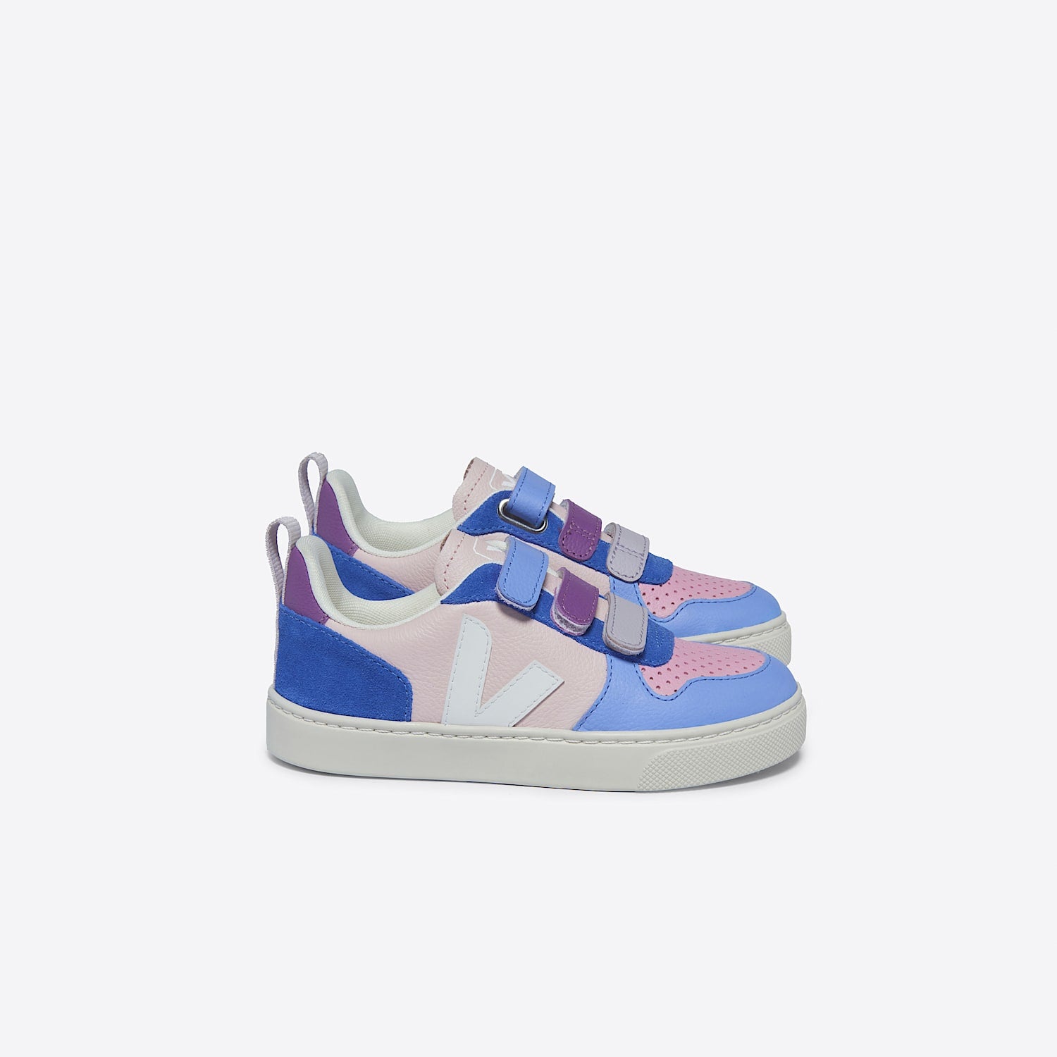 V-10 LEATHER MULTICO PETALE WHITE - VEJA DISCOUNT