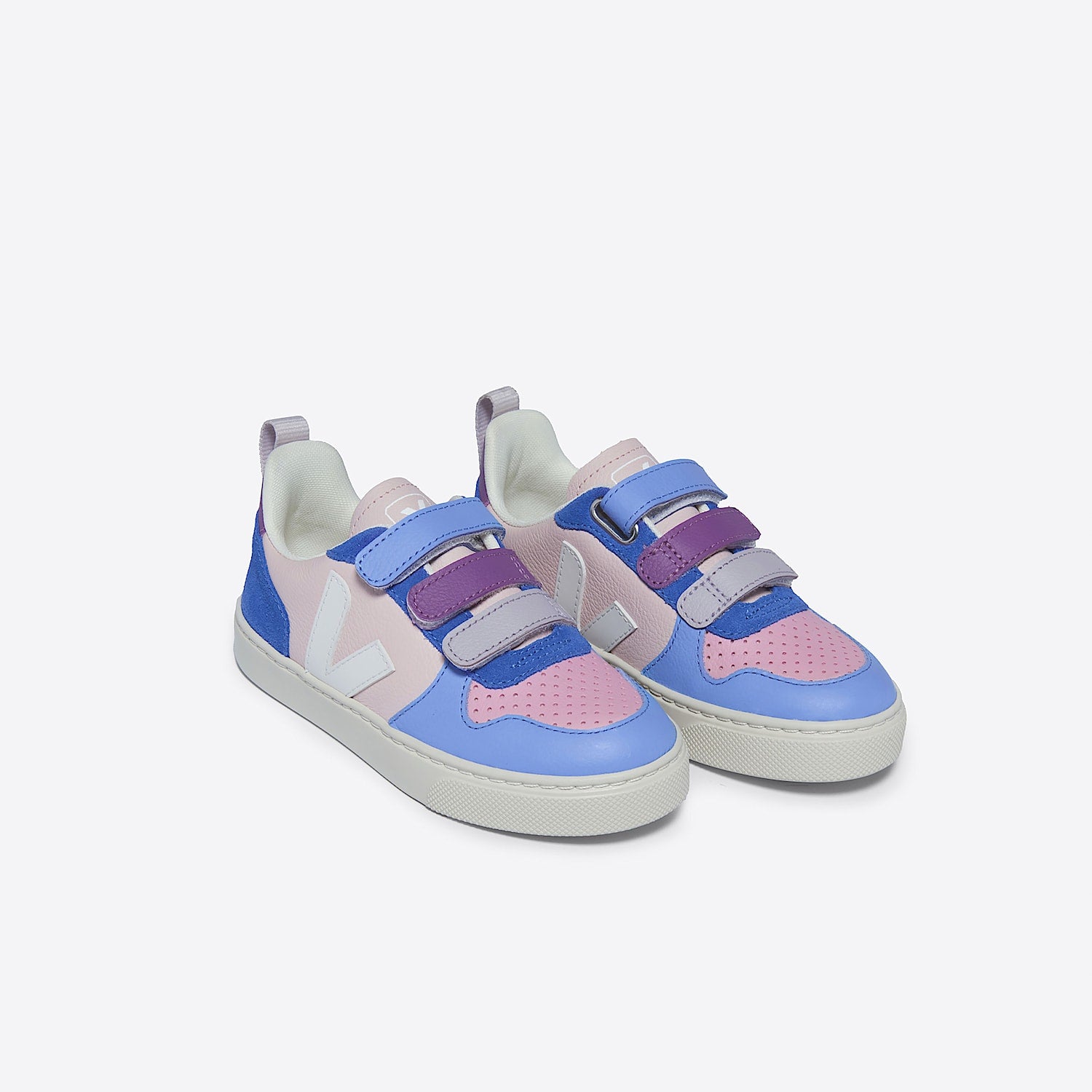 V-10 LEATHER MULTICO PETALE WHITE - VEJA DISCOUNT