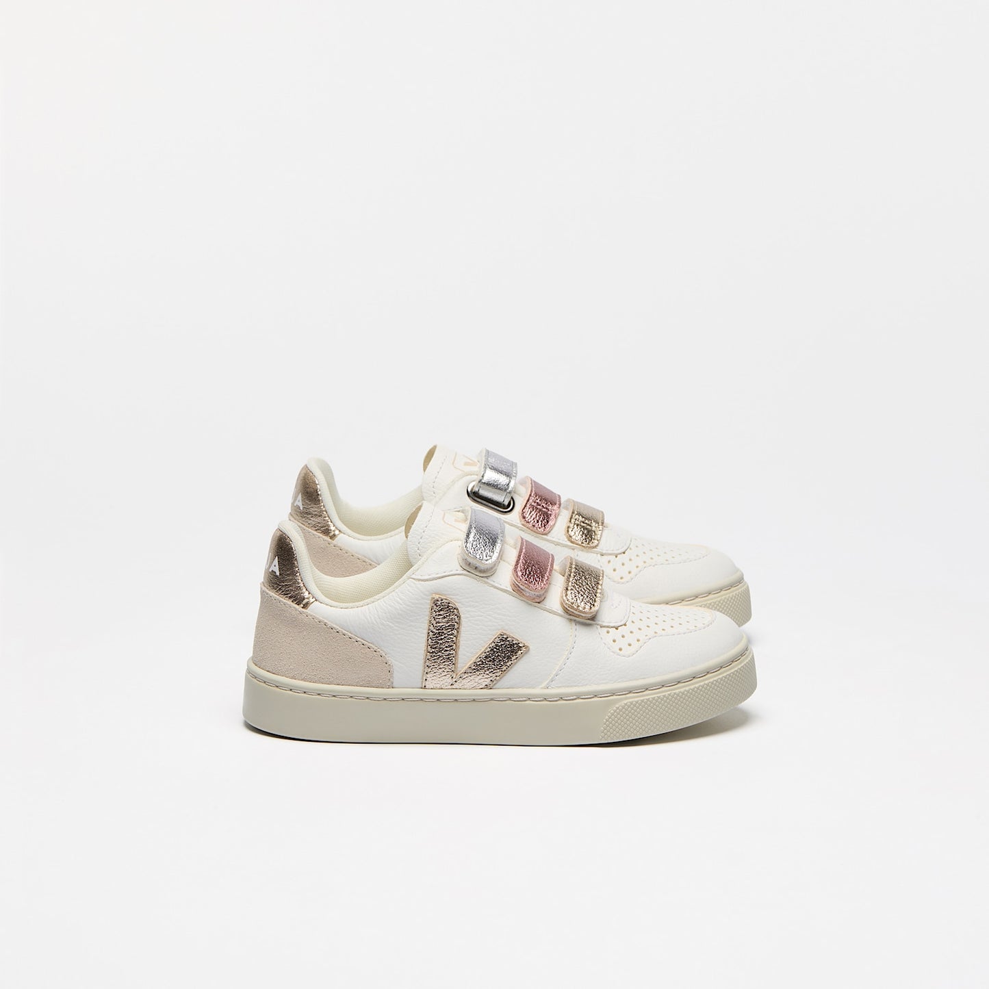 V-10 LEATHER MULTICO WHITE SHINY - VEJA ONLINE