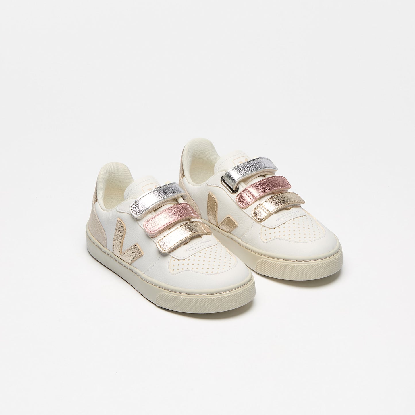 V-10 LEATHER MULTICO WHITE SHINY - VEJA ONLINE