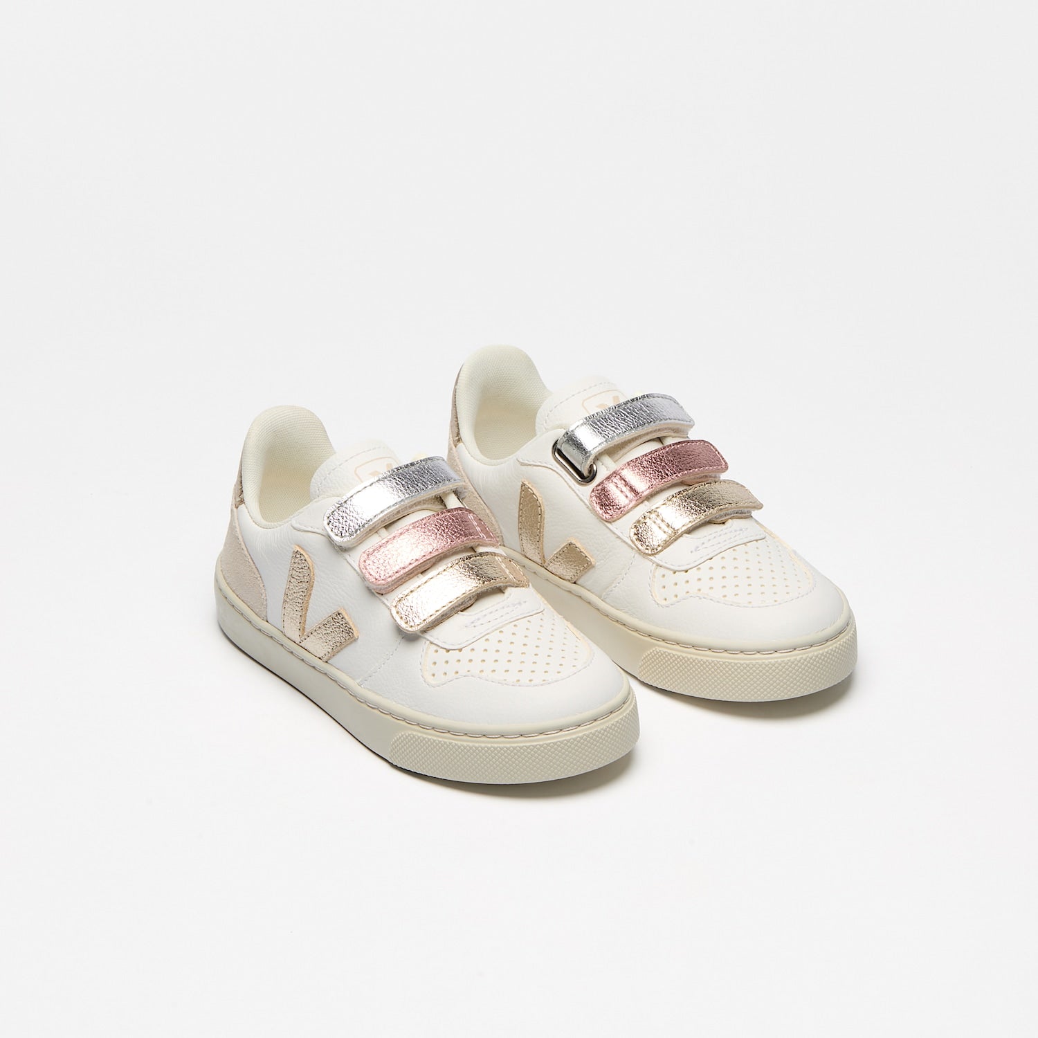 V-10 LEATHER MULTICO WHITE SHINY - VEJA ONLINE