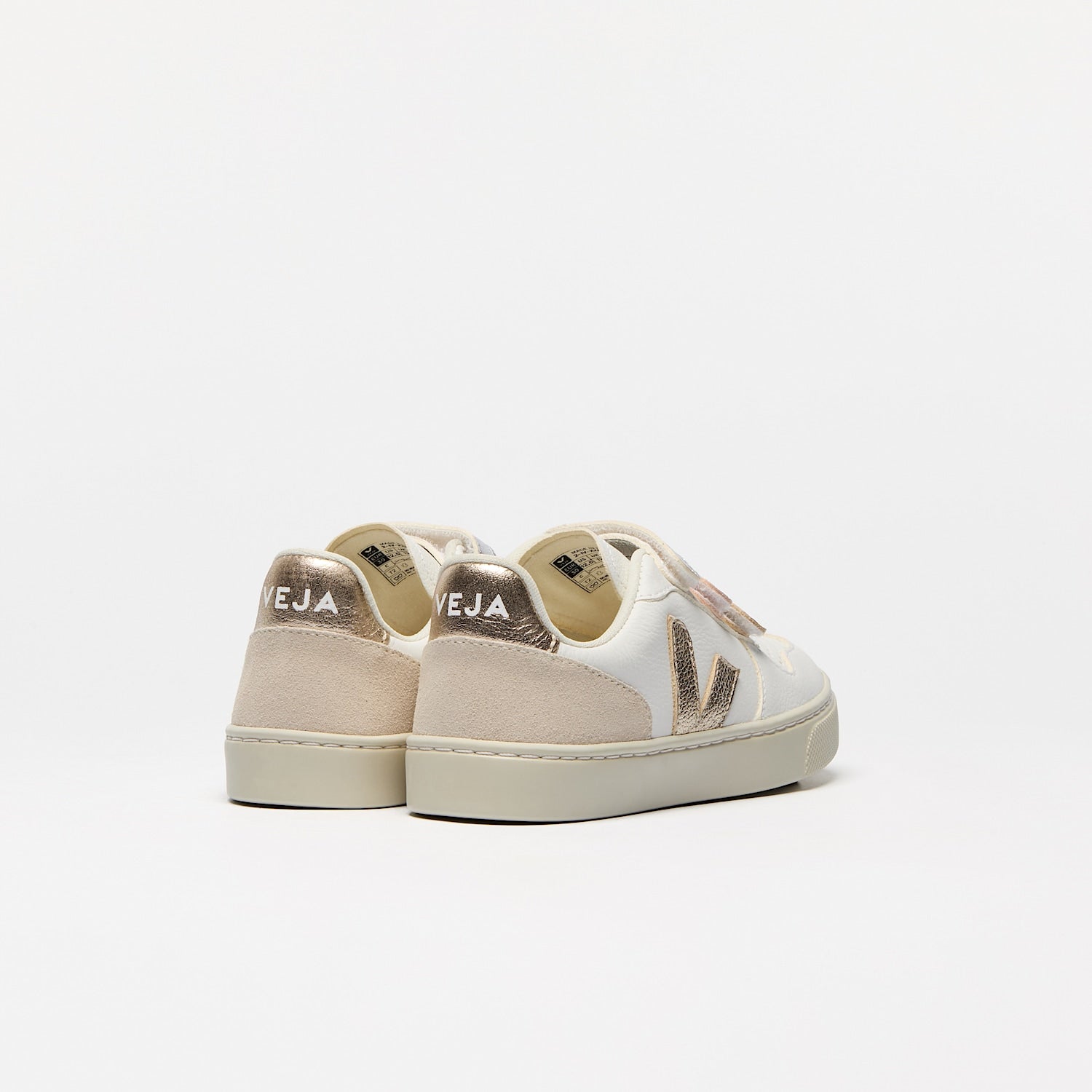 V-10 LEATHER MULTICO WHITE SHINY - VEJA ONLINE