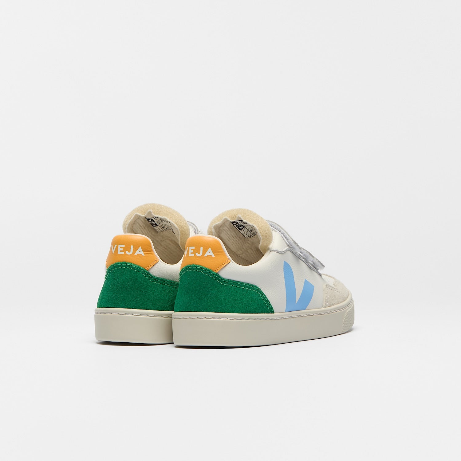 V-90 LEATHER WHITE AQUA EMERAUDE - VEJA SALE