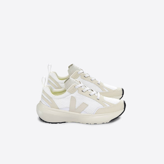 CANARY ELASTIC LACES ALVEOMESH WHITE PIERRE - VEJA ON SALE