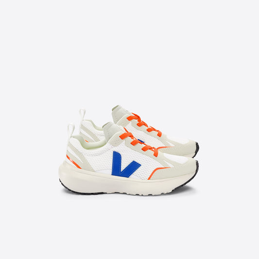 CANARY ELASTIC LACES ALVEOMESH WHITE INDIGO - VEJA ONLINE