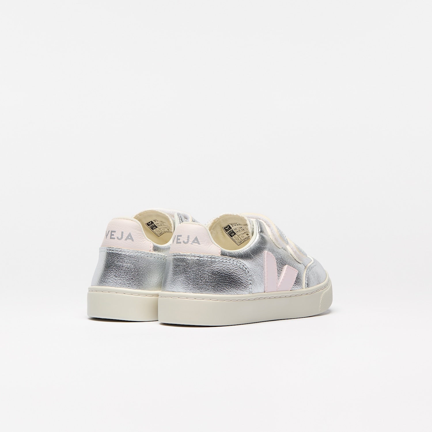 V-12 LEATHER SILVER LASSI - VEJA FOR SALE