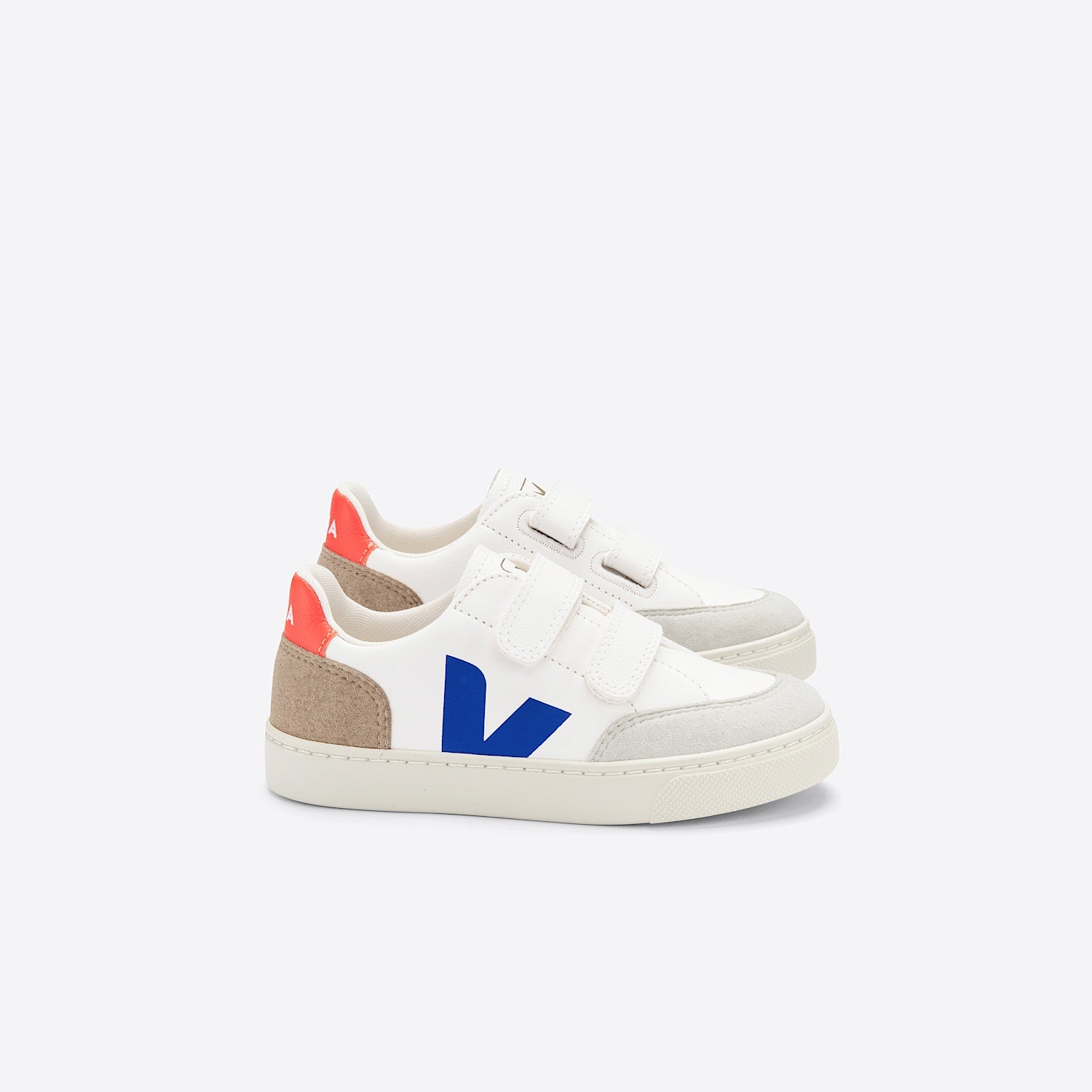 V-12 LEATHER WHITE MULTICO MIEL - VEJA US