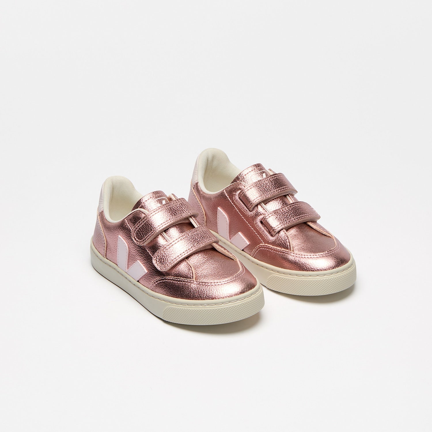 V-12 LEATHER NACRE LASSI - VEJA DISCOUNT