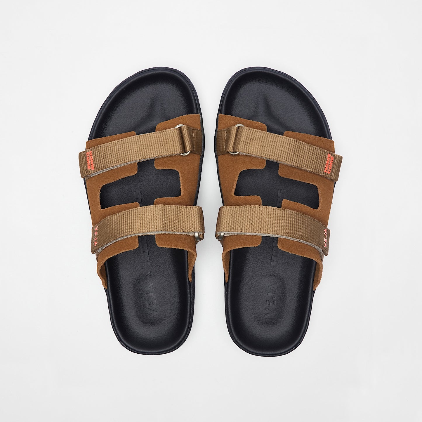 ARPOADOR SUEDE VEJA X HOMECORE COGNAC TENT BLACK - VEJA DISCOUNT