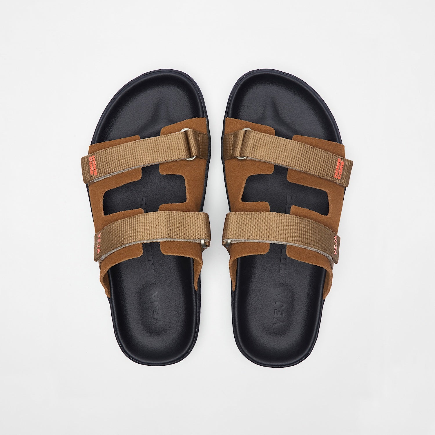 ARPOADOR SUEDE VEJA X HOMECORE COGNAC TENT BLACK - VEJA DISCOUNT