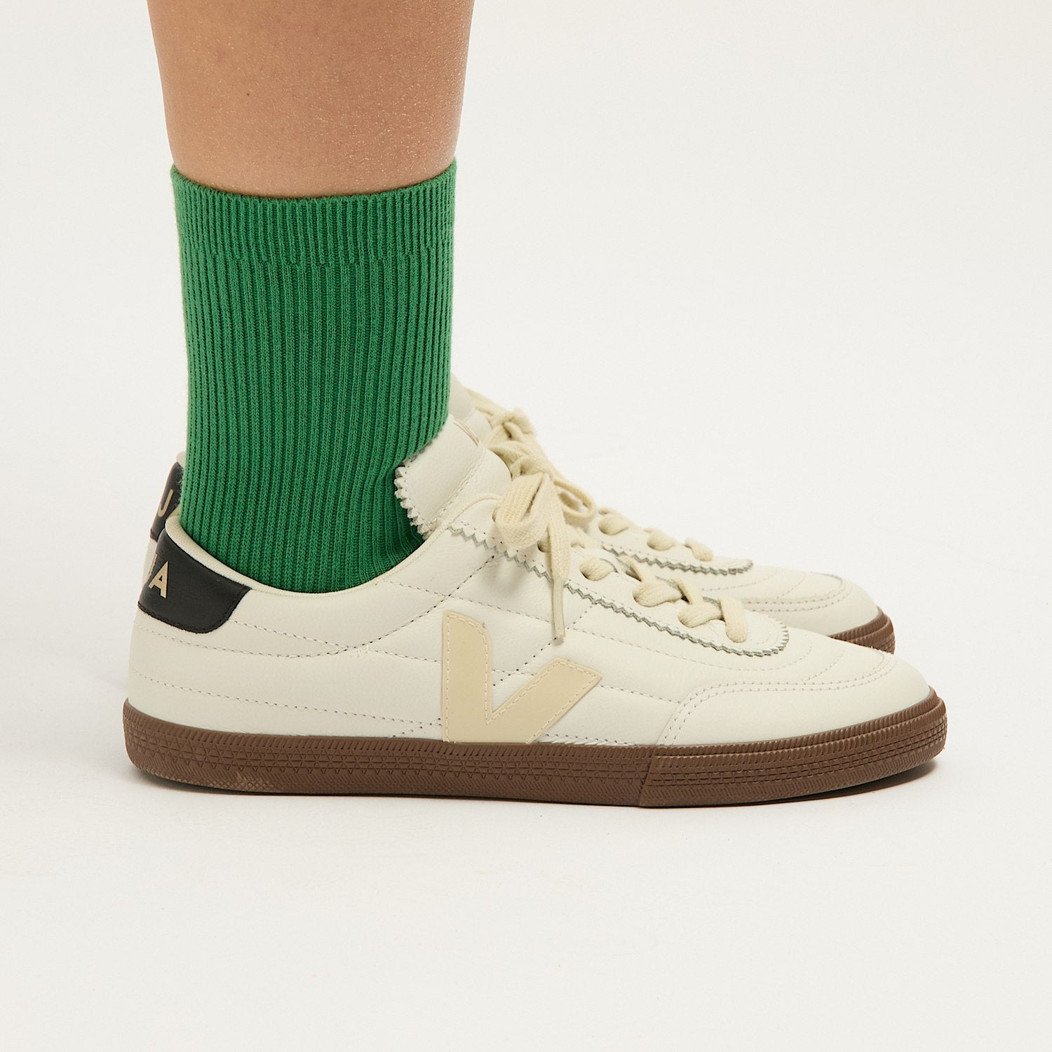 EVERYDAY SOCKS COTTON MEDIUM GREEN - VEJA ON SALE