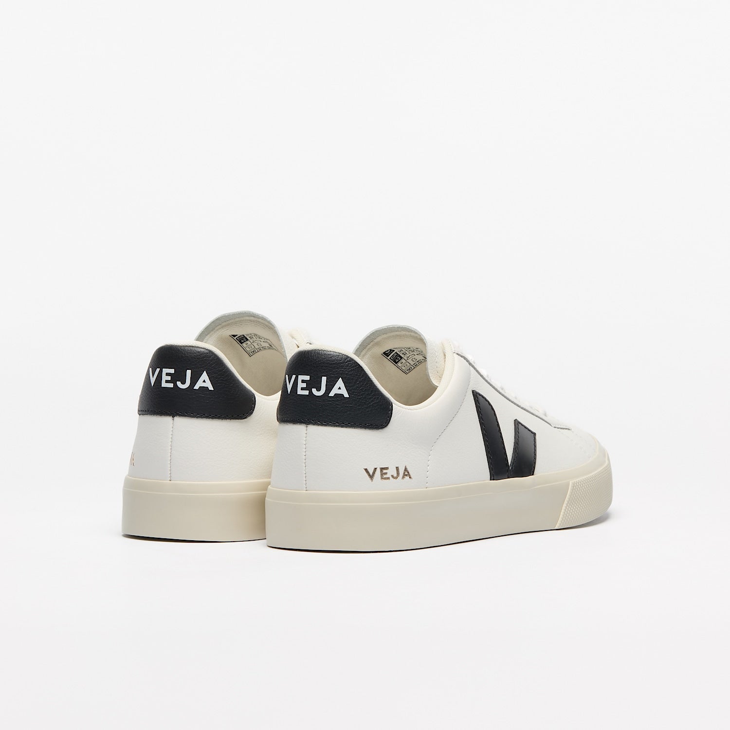 CAMPO LEATHER WHITE BLACK - VEJA ON SALE