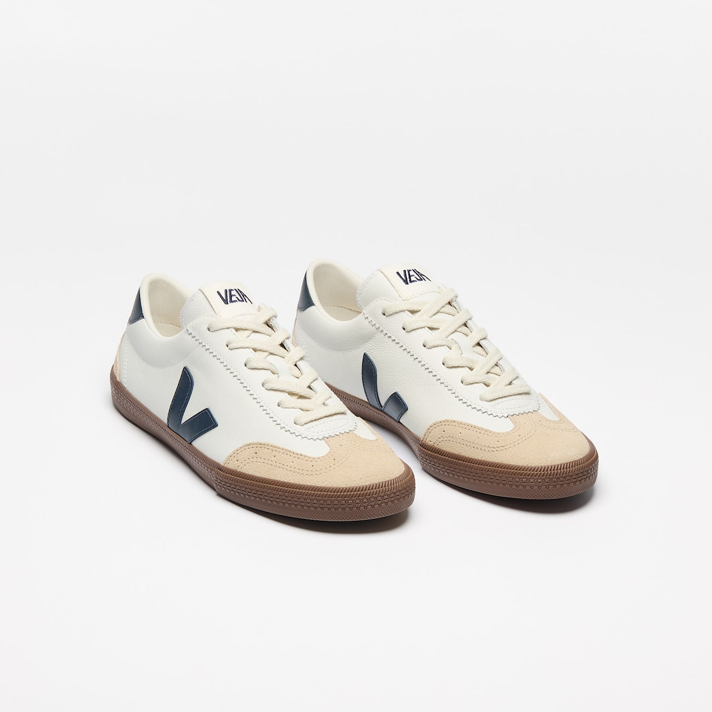 VOLLEY LEATHER WHITE NAUTICO BARK - VEJA ONLINE