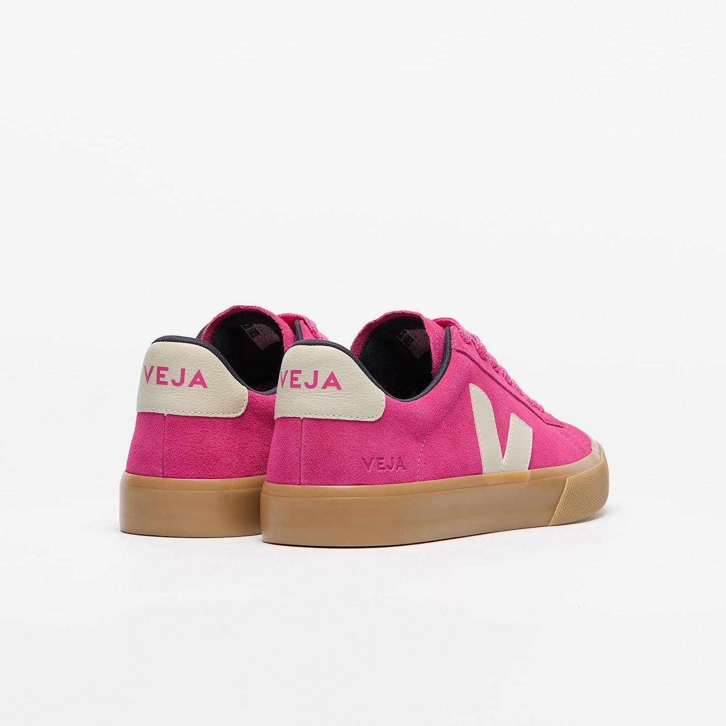 CAMPO BOLD SUEDE PINK PIERRE NATURAL - VEJA DISCOUNT