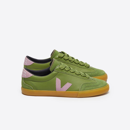 VOLLEY LEATHER VEJA X MAKE MY LEMONADE KIWI ORCHID - VEJA ONLINE