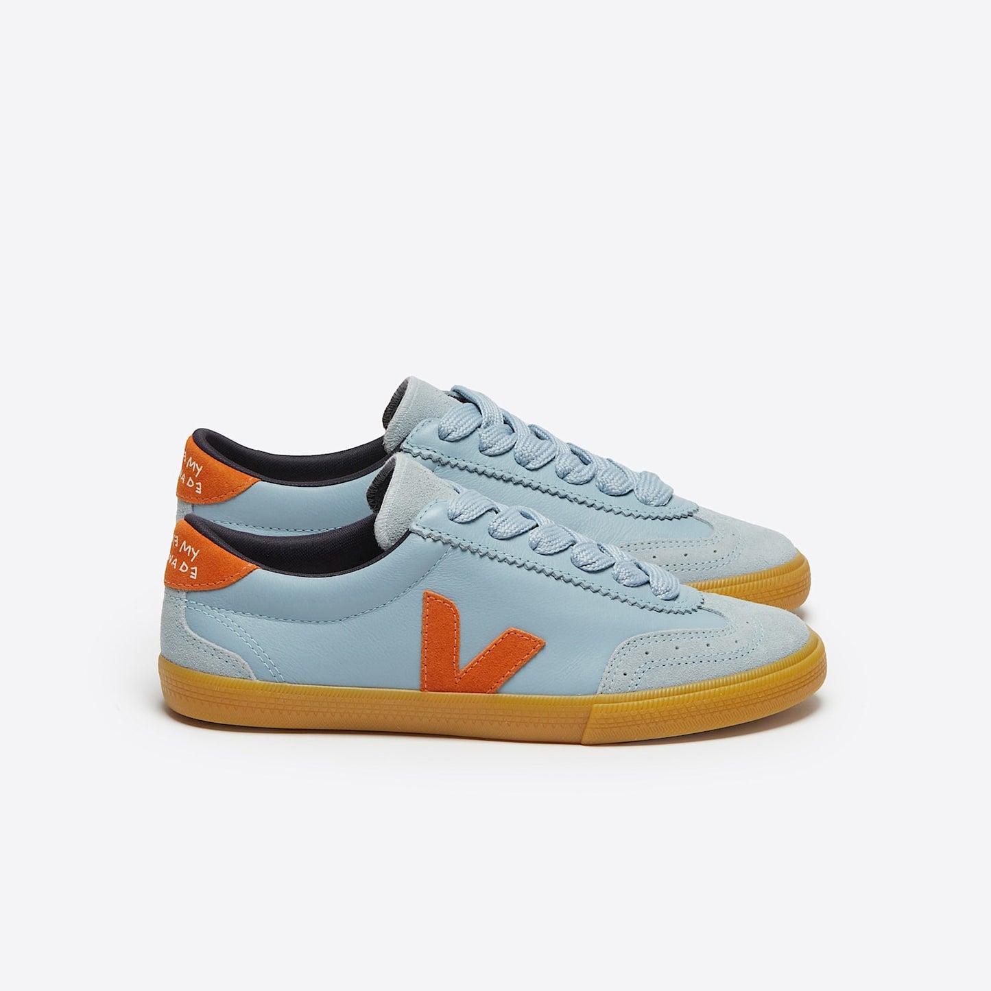 VOLLEY LEATHER VEJA X MAKE MY LEMONADE STEEL PUMPKIN - VEJA SALE