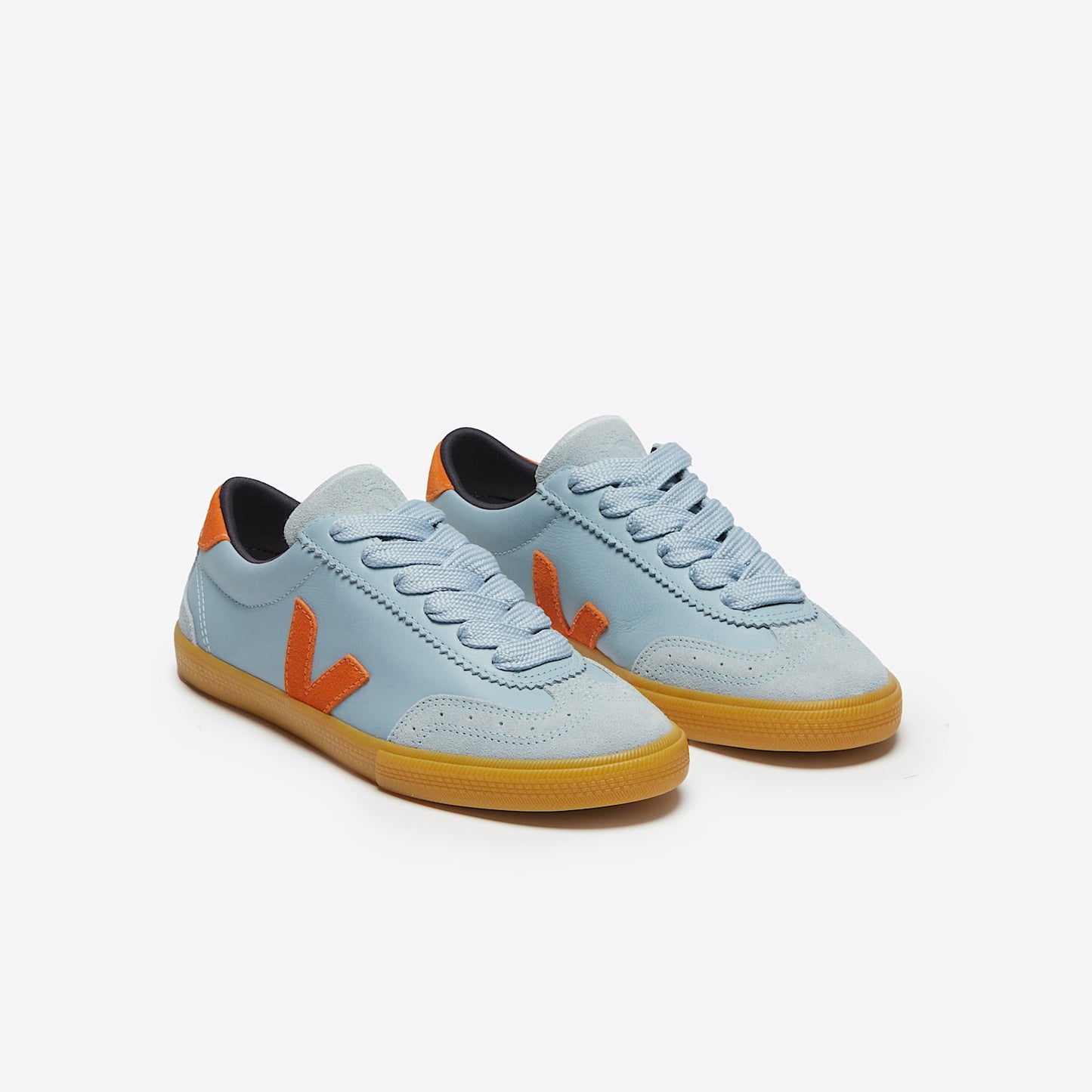 VOLLEY LEATHER VEJA X MAKE MY LEMONADE STEEL PUMPKIN - VEJA SALE