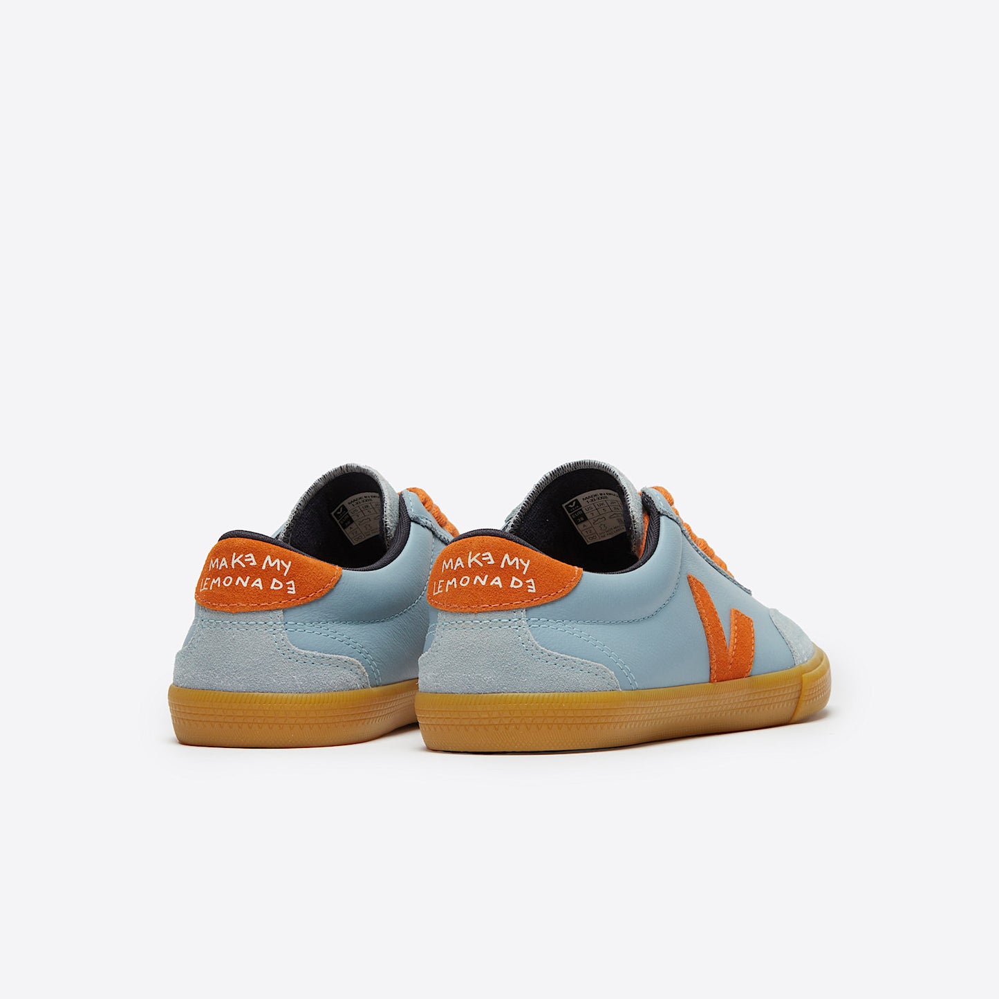 VOLLEY LEATHER VEJA X MAKE MY LEMONADE STEEL PUMPKIN - VEJA SALE