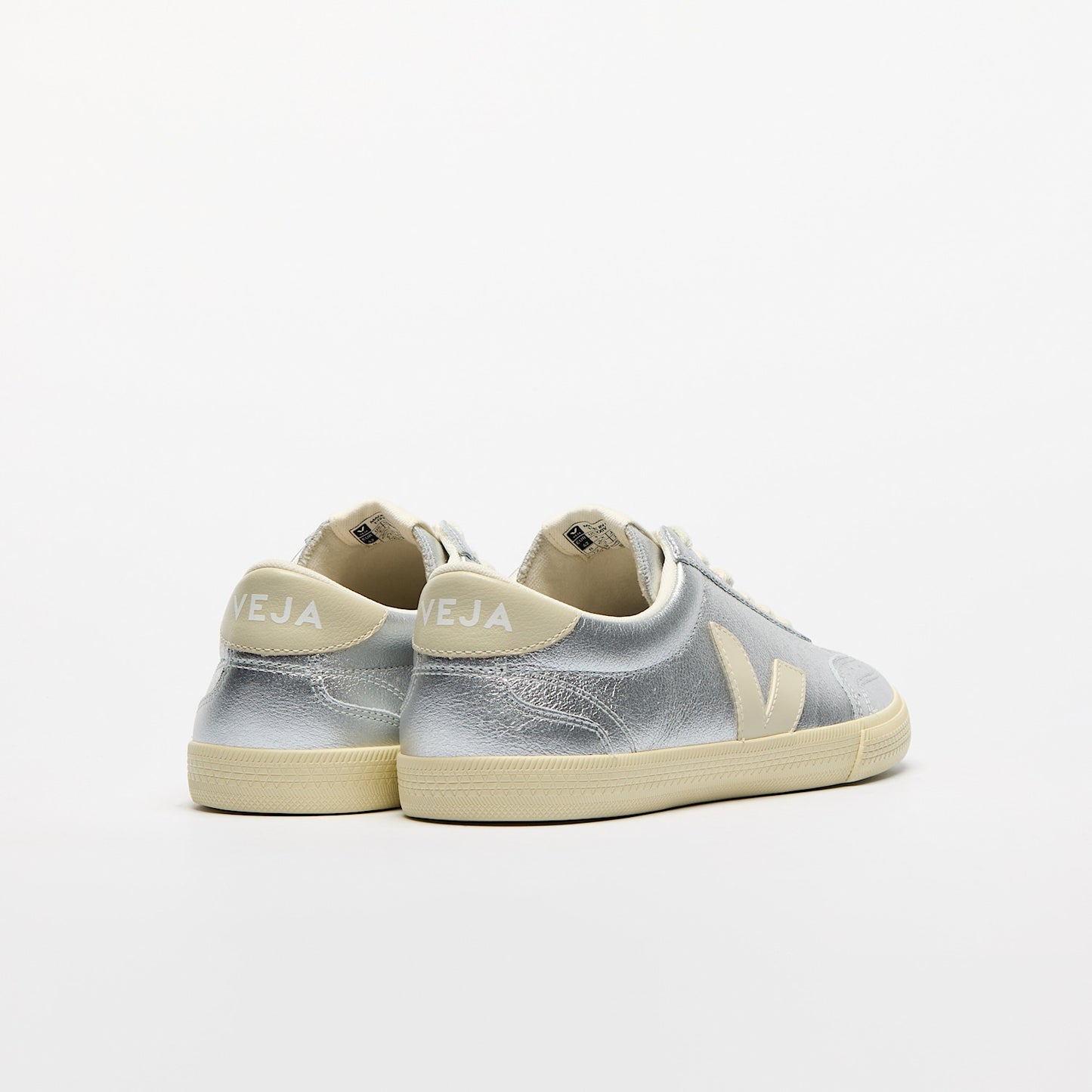 VOLLEY LEATHER SILVER PIERRE - VEJA FOR SALE